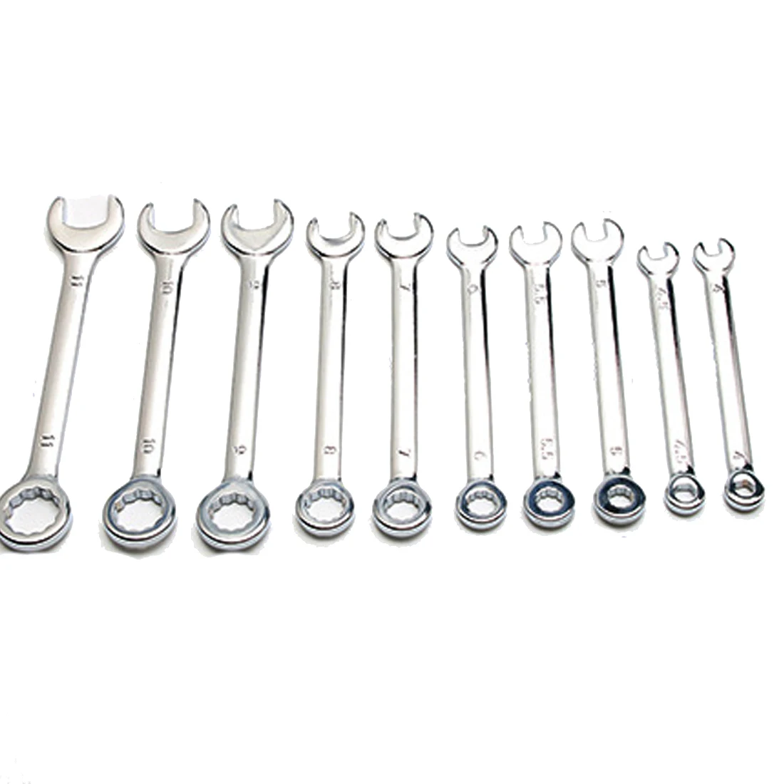 

Mini Combination Wrench Spanner Set Double End 3/16-7/16 inch 10pcs/Pack