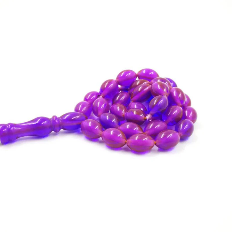 Браслет Tasbih из фиолетовой смолы для мужчин и женщин мужской или женский браслет 33