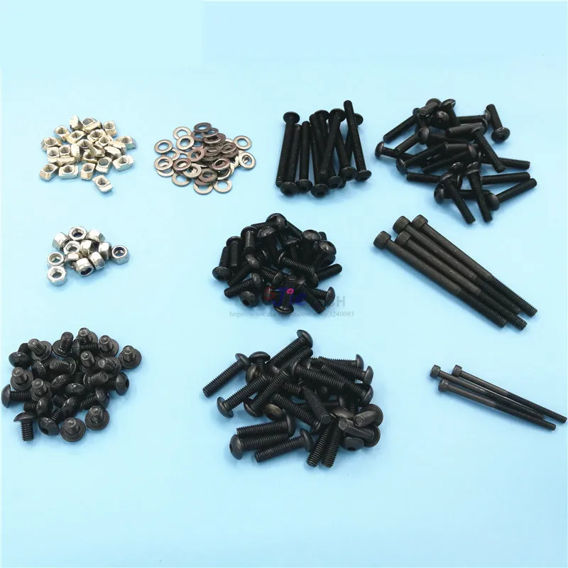 OX CNC milling router machine DIY accessory parts Mechanical fasten screw washer nut full Kit M5 Tee nut/nylon lock set | Инструменты