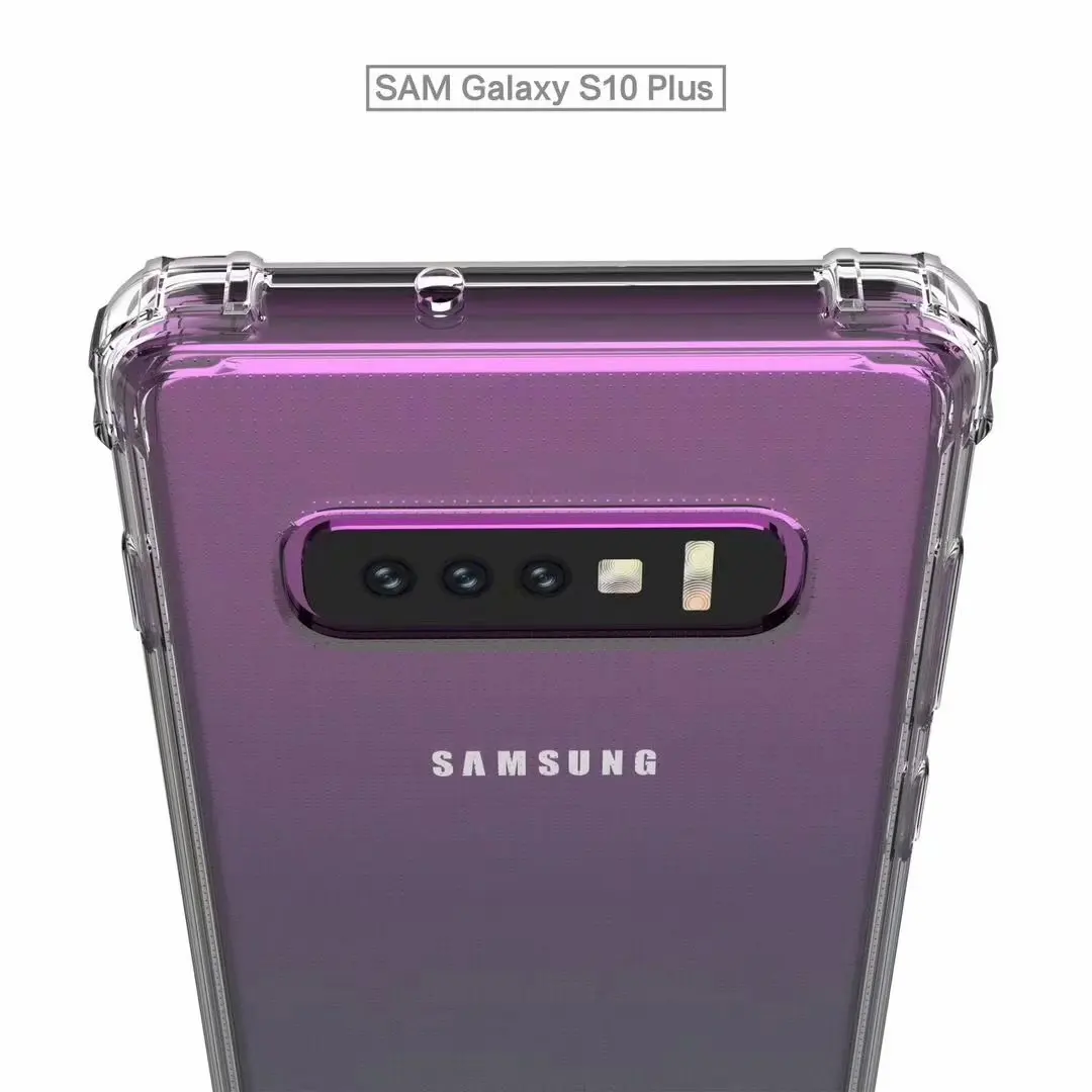 Galaxy S10 плюс чехол Роскошный Анти-противоударный бампер прочный Чехол из ТПУ и