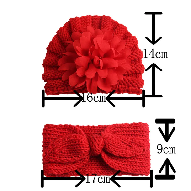 Новые зимние толстые теплые вязаные шапки бини Детская лента для волос Ободок