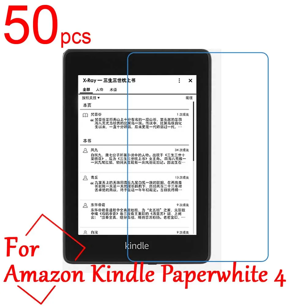 

50pcs Ultra Clear/Matte/Nano anti-Explosion LCD Screen Protector Cover For Amazon Kindle Paperwhite 4 2018 New Protective Film