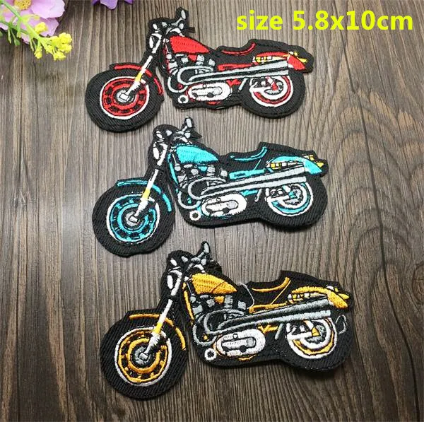 mixed 15 pcs Новое поступление 10 шт. машина для копания мотоцикл автомобиль Вышитые нашивки Утюг с мотивами из мультфильмов аппликация шляпа-сумка для обуви аксессуар - Цвет: mixed 15 pcs
