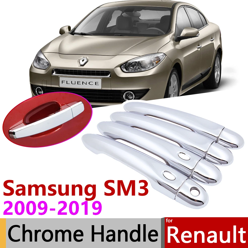 Хромированная накладка на дверную ручку для Renault Samsung SM3 L38 2009 ~ 2019 автомобильные