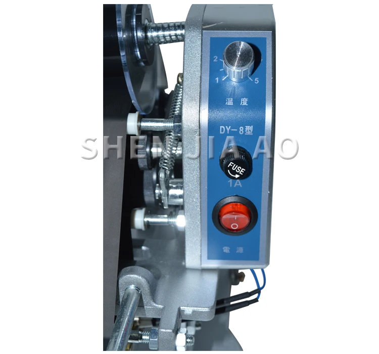 Горячее предложение! Распродажа! 1 шт., DY-8, ручная печать, кодер даты, принтер этикеток, машина для кодирования даты, лента, 220 в