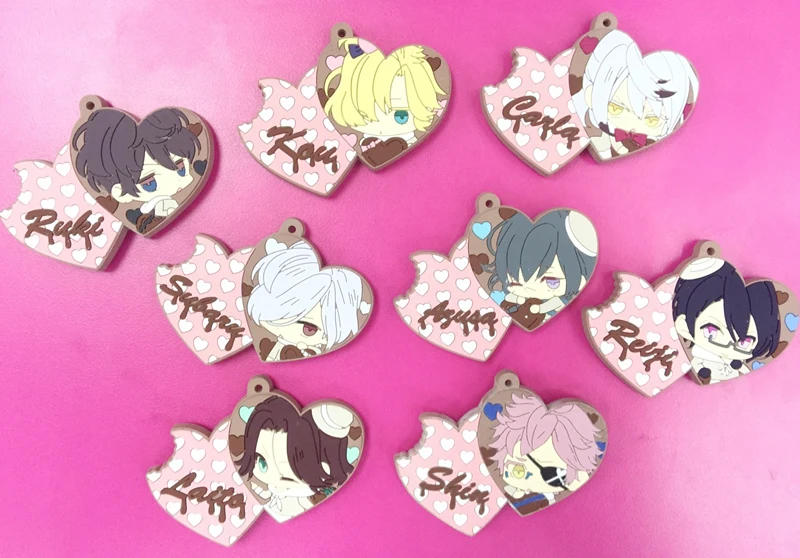 63 стиля аниме DIABOLIK LOVERS фигурки Yui Ayato Kanato reiji Subaru ruki Carla ПВХ фигурка ремешок для