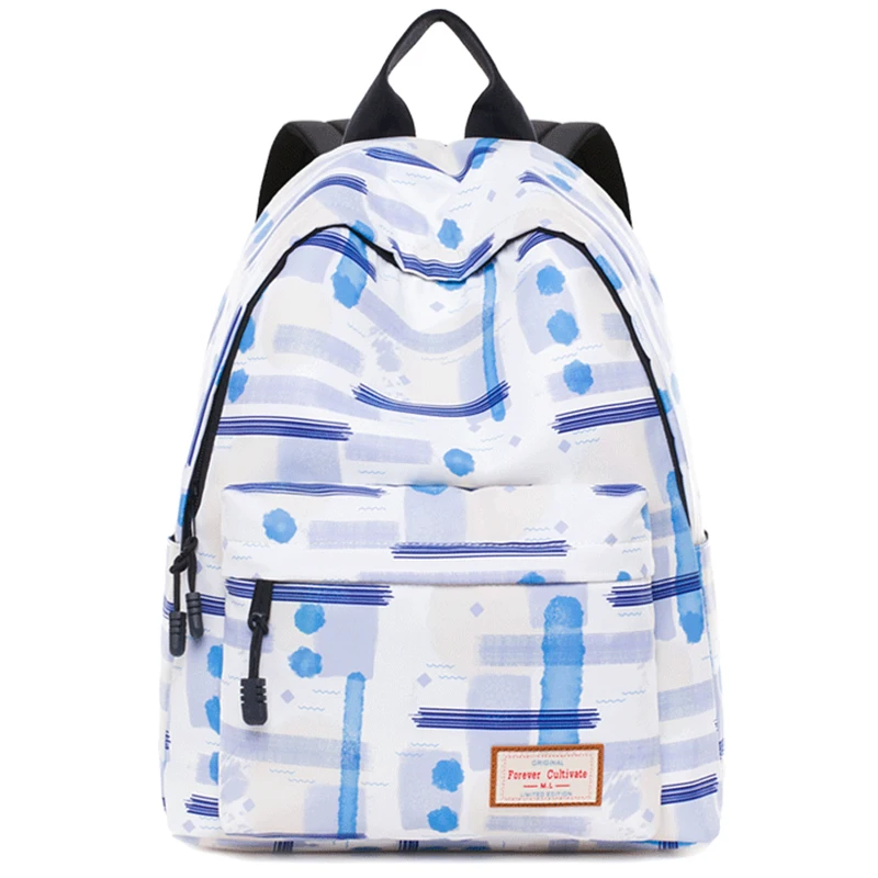 

Canvas Travel Laptop Backpacks 2019 New Durable Woman College School Bag Water Repellent Daybags Graffiti Prited Student Bookbag