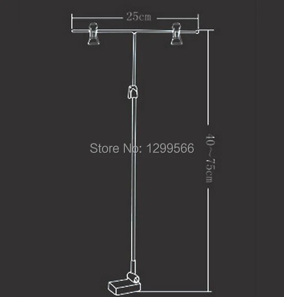 Выставочный стенд из нержавеющей стали для рекламных постеров T-образный