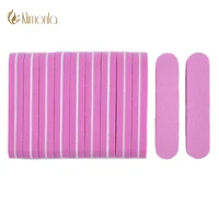 50pcslot mini nail files buffer block pink 100180 sanding nail tools pedicure file wholesale nails art manicure accessories