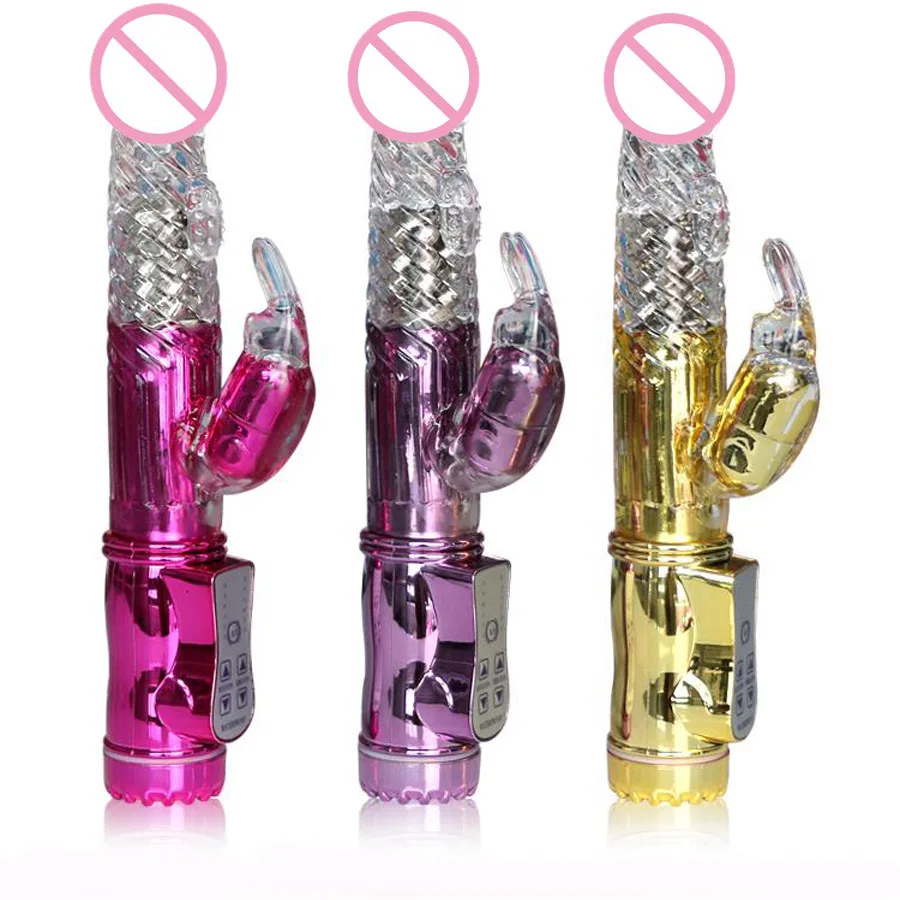 36 скоростей Кролик USB вибраторы для женщин секс-машина вращающийся бисер