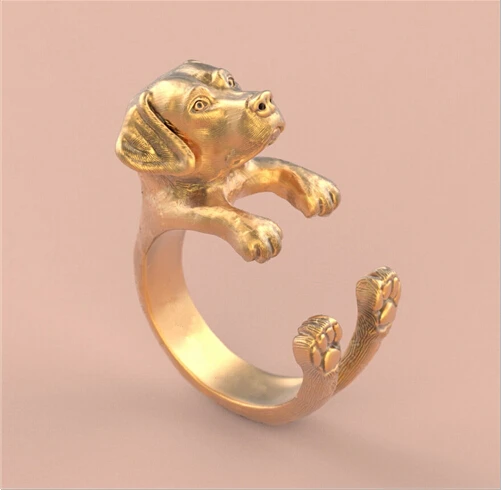 Оптовая продажа уникальное кольцо ручной работы в стиле бохо ретро лабрадор