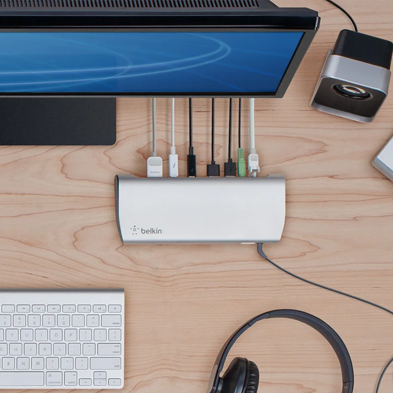 Belkin Thunderbolt 3 Express Dock HD с кабелем 40 Гбит/с для нового MacBook Pro розничной посылка