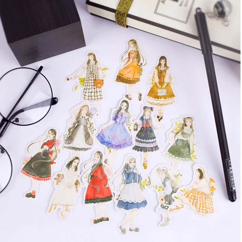 Наклейки в стиле &quotлолита&quot для красивых девушек яркие наклейки на руку дневник