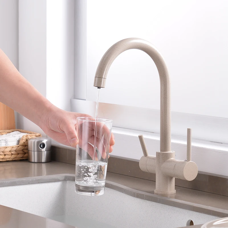 Waterfilter Taps Kitchen Faucets Mixer Drinking Water Filter Multi-color Faucet Sink Tap Black White | Обустройство дома