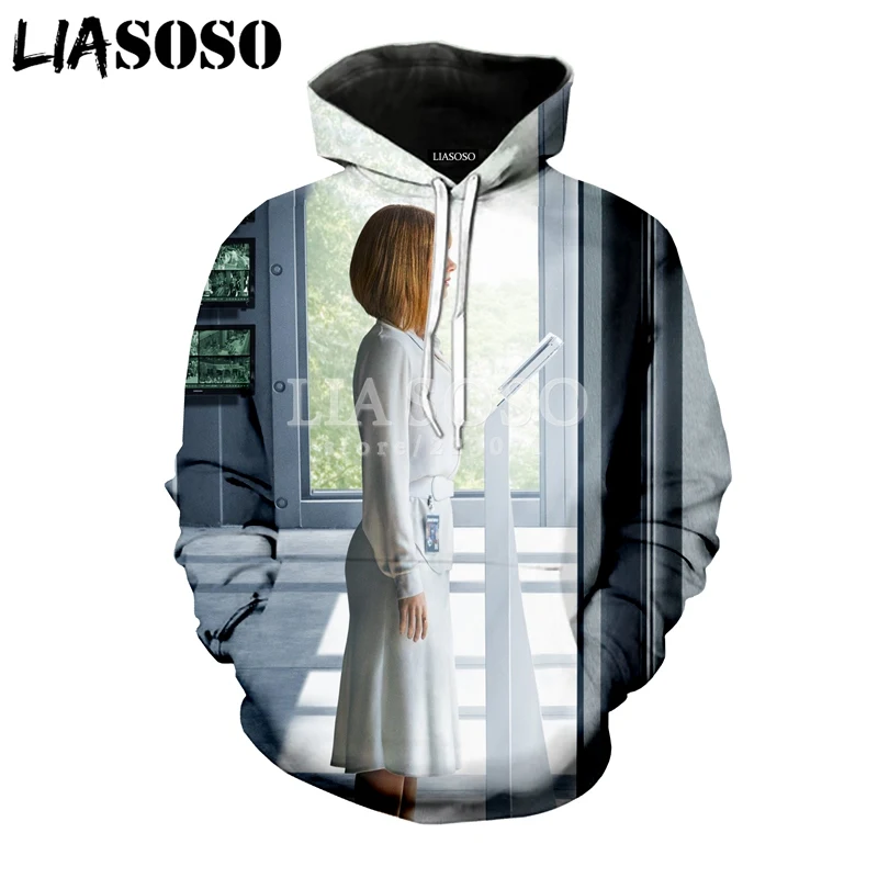 LIASOSO/зимняя модная мужская и женская толстовка с 3D принтом из фильма Мир Юрского