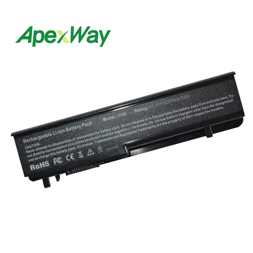 

4400mAh Laptop Battery 312-0186 U164P N855P For dell Studio 17 1745 1747 1749