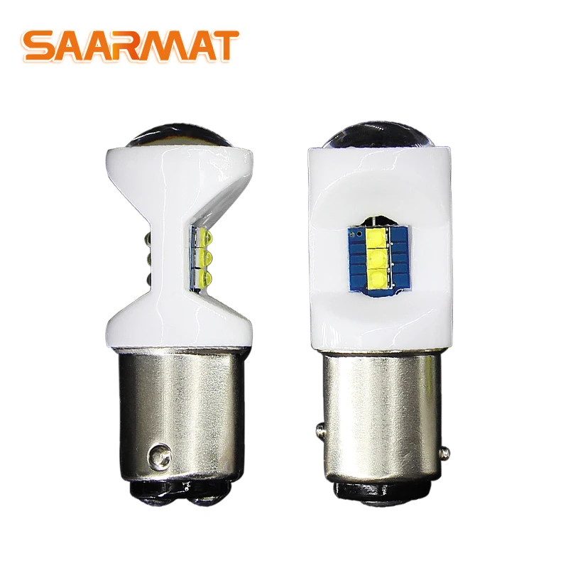 Светодиодный 1157 BAY15d 1156 BA15S P21W T20 7443 лампы для автомобильных тормозных огней с
