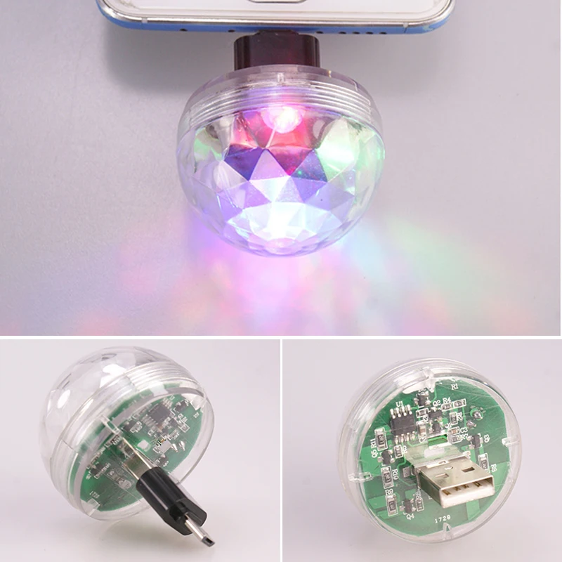 Автомобильная светодиодная декоративная лампа мини RGB атмосферный свет для lada