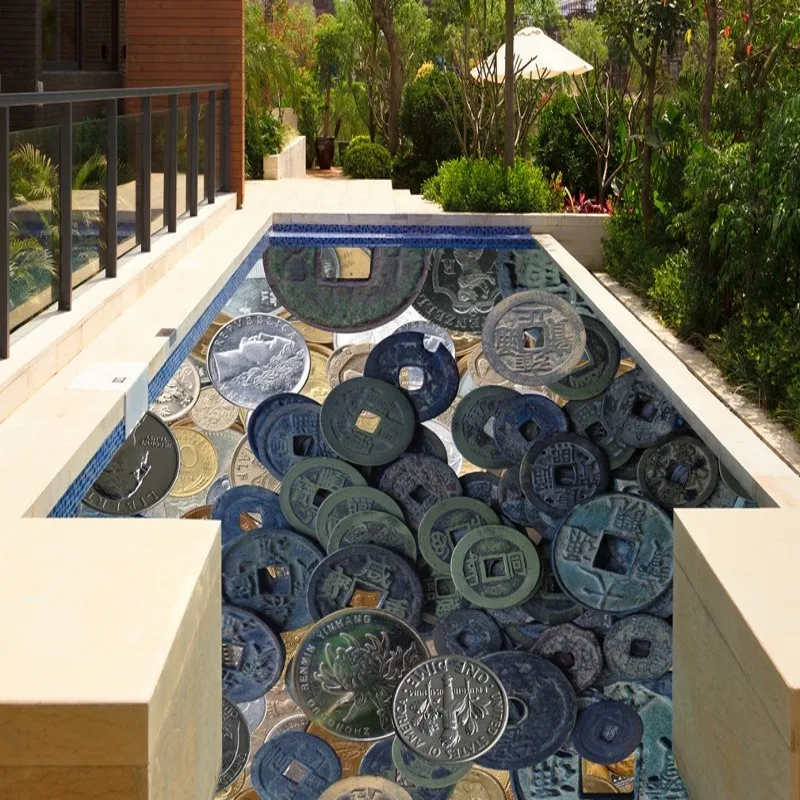 Бесплатная доставка на заказ китайская старинная монета пол прикрепляется