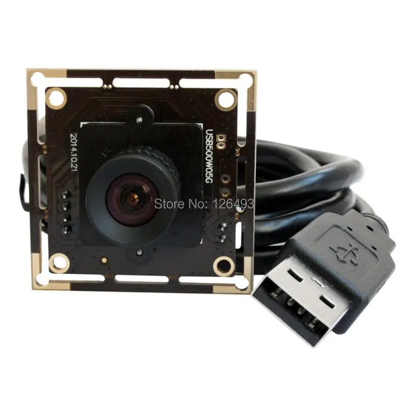 Модуль камеры ELP 5mp Aptina MI5100 Color CMOS Sensor plug and play UVC inspection usb для промышленного