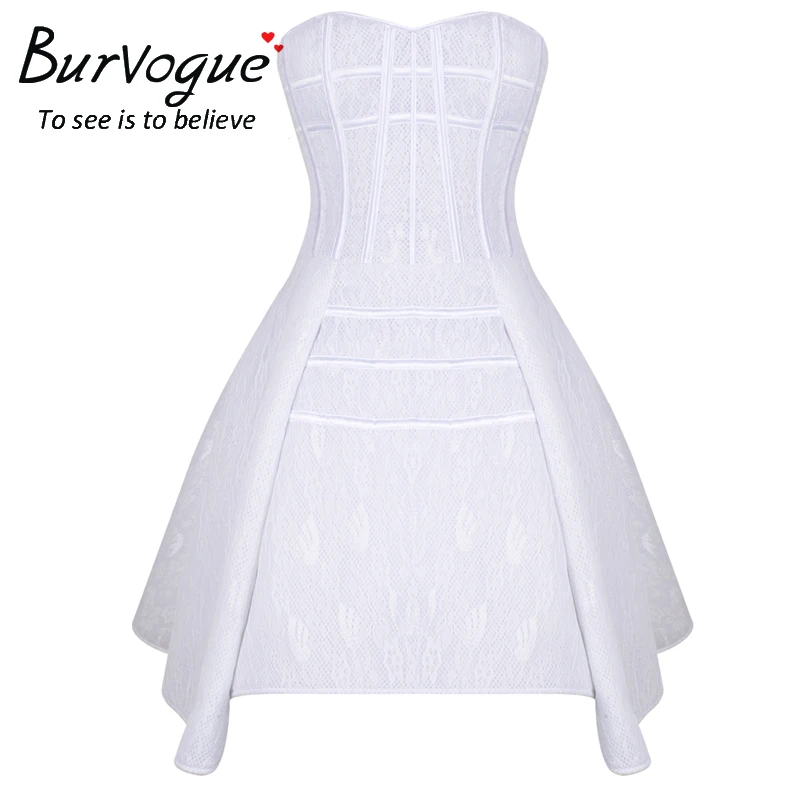 Burvogue женское платье корсет в стиле стимпанк вечернее с корсетом на талии под