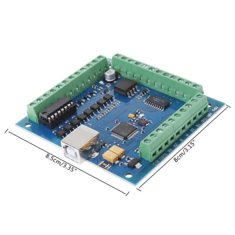 DC 12 24V CNC MACH3 USB 4 оси 100 кГц Гладкий Степпер контроллер движения карты Breakout доска для