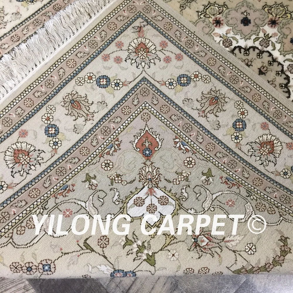 Yilong 4 'x 6' Китайский шерстяной шелковый ковер ручной работы в персидском стиле