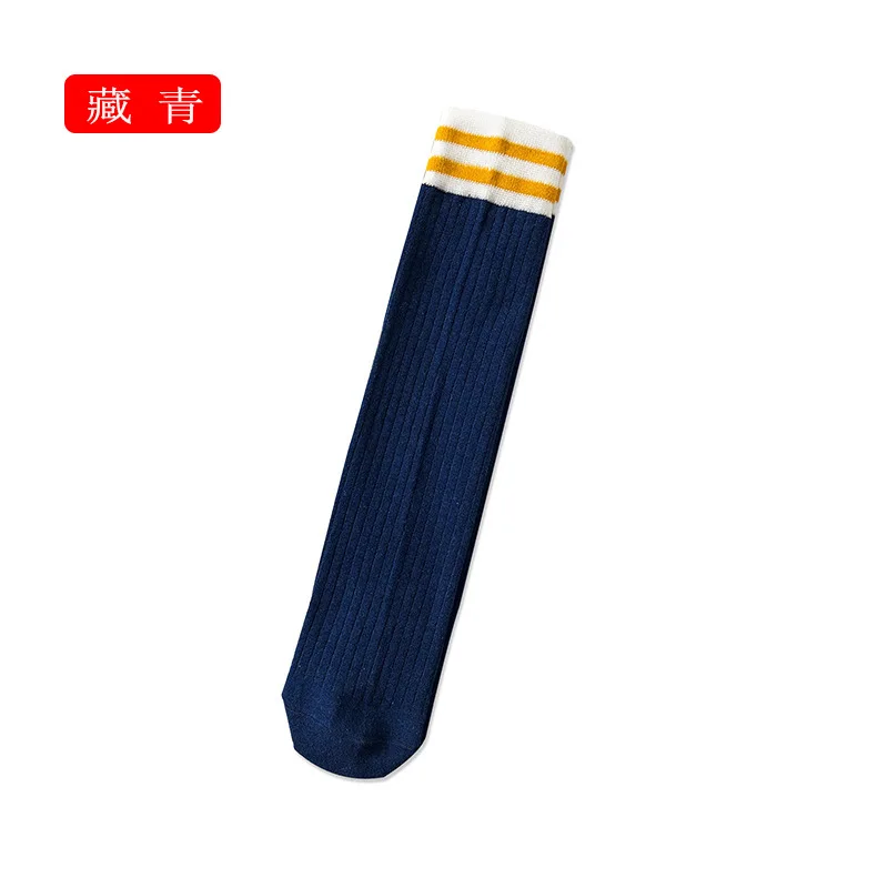 navy blue Jeseca/Популярные гольфы в школьном стиле для школьников; милые носки для девочек в японском стиле Kawaii; женские винтажные уличные носки в стиле Харадзюку - Цвет: navy blue