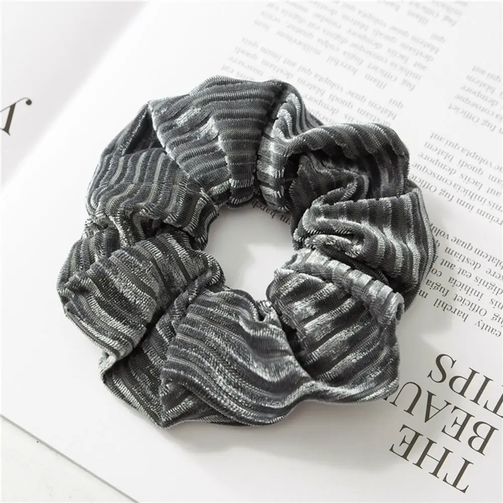 Резинки для волос большой Размеры полоской бархата Scrunchies хвост держатель
