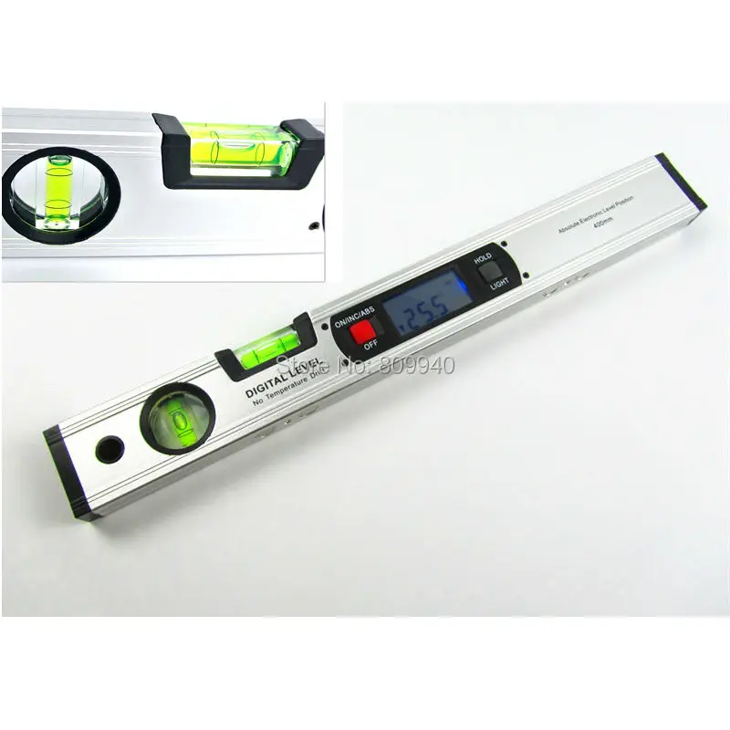 Цифровой спиртовой уровень 400 мм цифровой с углом 360 градусов в вертикальном