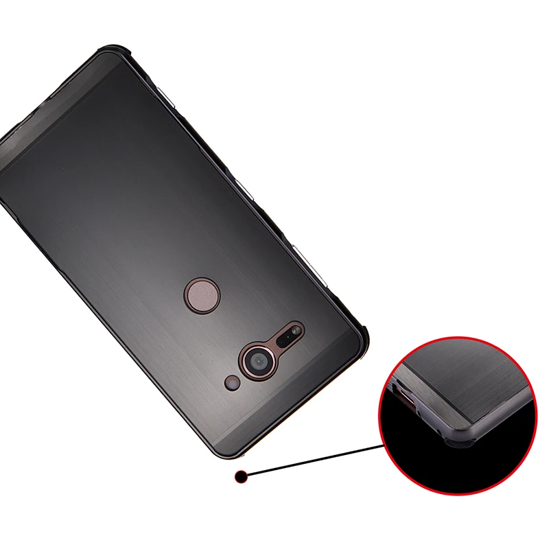 Для Sony Xperia XZ2 Compact H8324 металлический алюминиевый бампер для Song XZ2C Матовый PC задняя