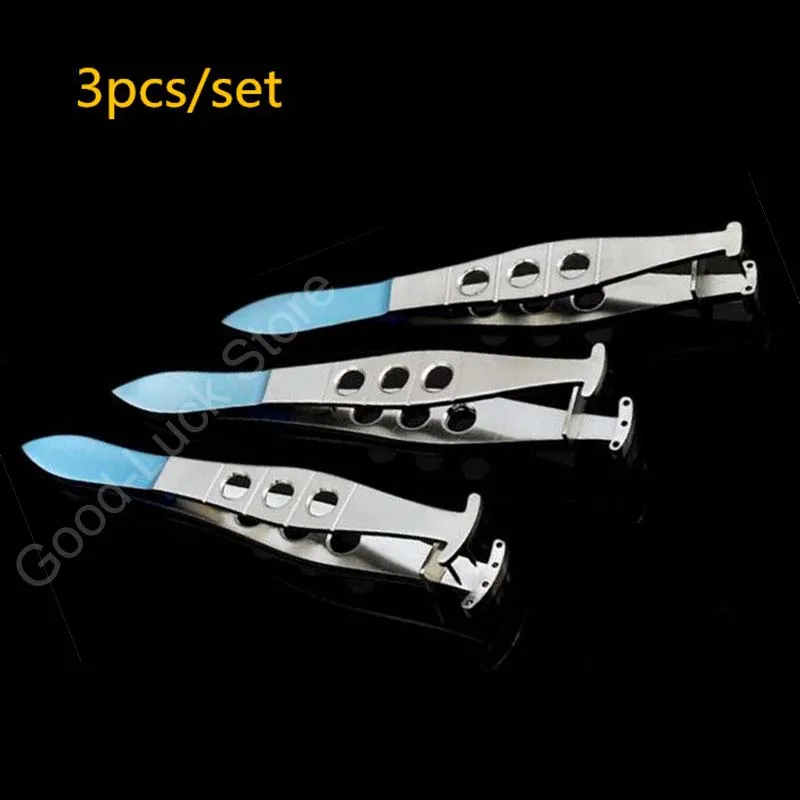 3pcs Titanium alloy Microscopic Ophthalmic Instruments Double eyelid Customization perforator Punching device Eyelid designer