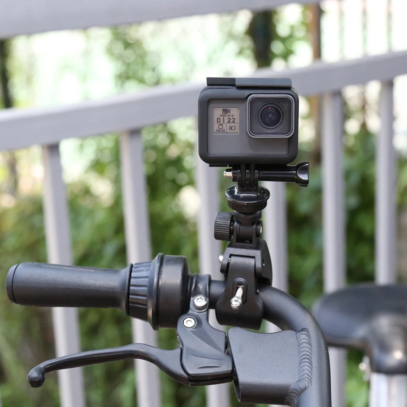 Снимать вращающийся руль велосипеда зажим для GoPro Hero 5 6 4 3 SJCAM SJ5000 К H9 Держатель
