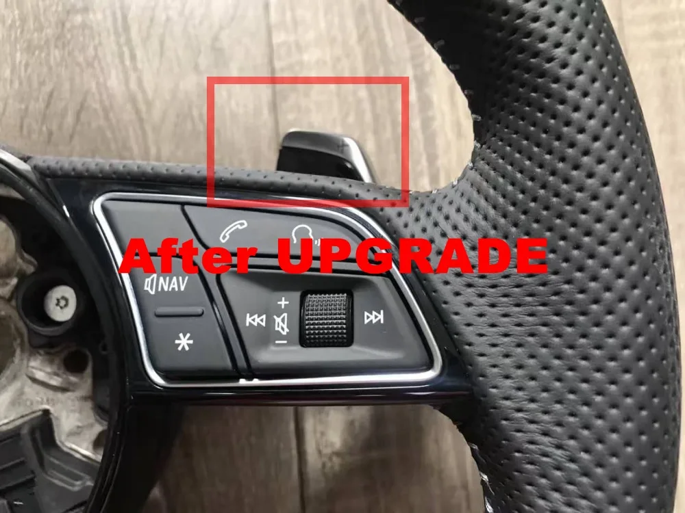 Черное глянцевое хромированное рулевое колесо Piano Paint Tiptronic 8W0 951 523 S для Audi A3 8V A4 B9 8W
