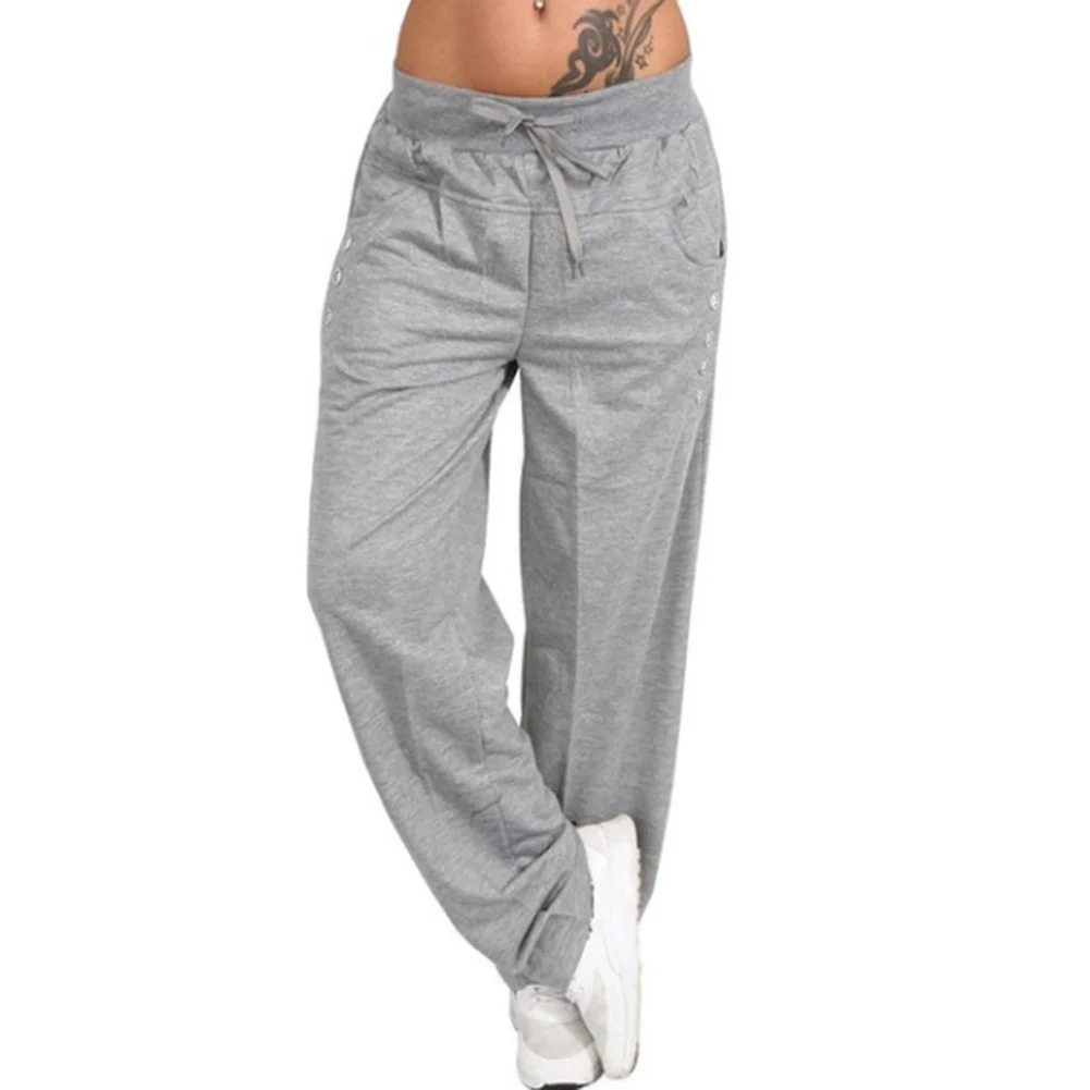 

Women's Harem Sweatpants Sport Trouser Pant Casual Elastic Waist Band Yoga Jogger Pants Trouser Waist Band Pants Winter Ladies