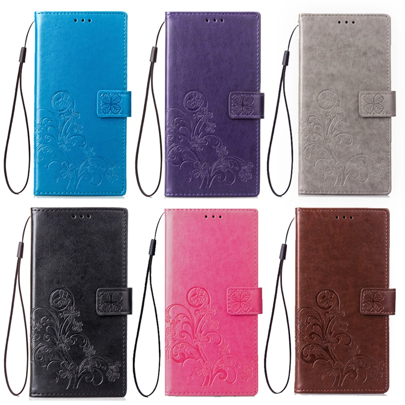 Чехол для Sony Xperia XZ4 Роскошный кожаный флип кошелек чехол телефона Coque