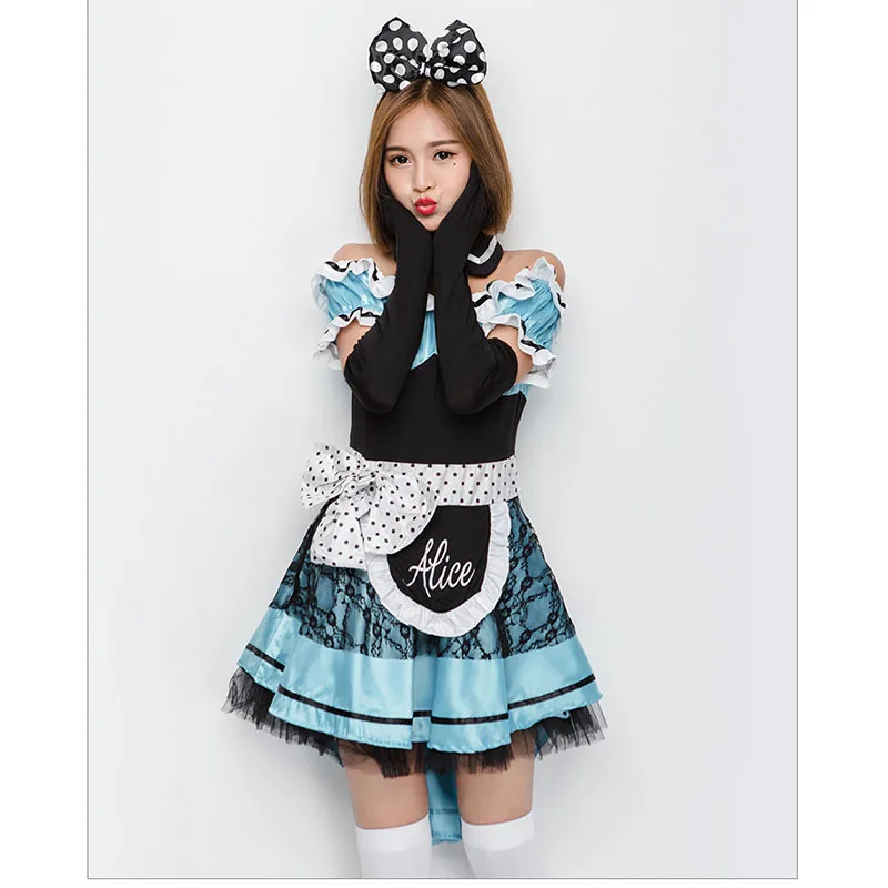 Костюм горничной из фильма Алиса в стране чудес для взрослых|costume alice in wonderland|alice