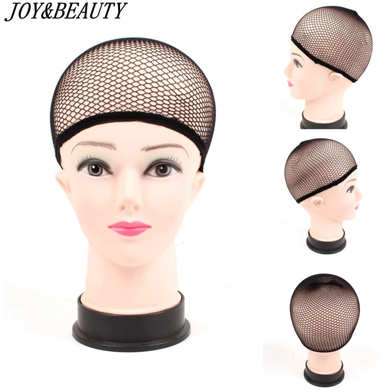 JOY& BEAUTY, сеточка для волос, плетение, черный парик, сеточка для волос, шапка s, плетение, парик, шапка, сеточка для волос, опенд на одном конце, черный, 1 шт