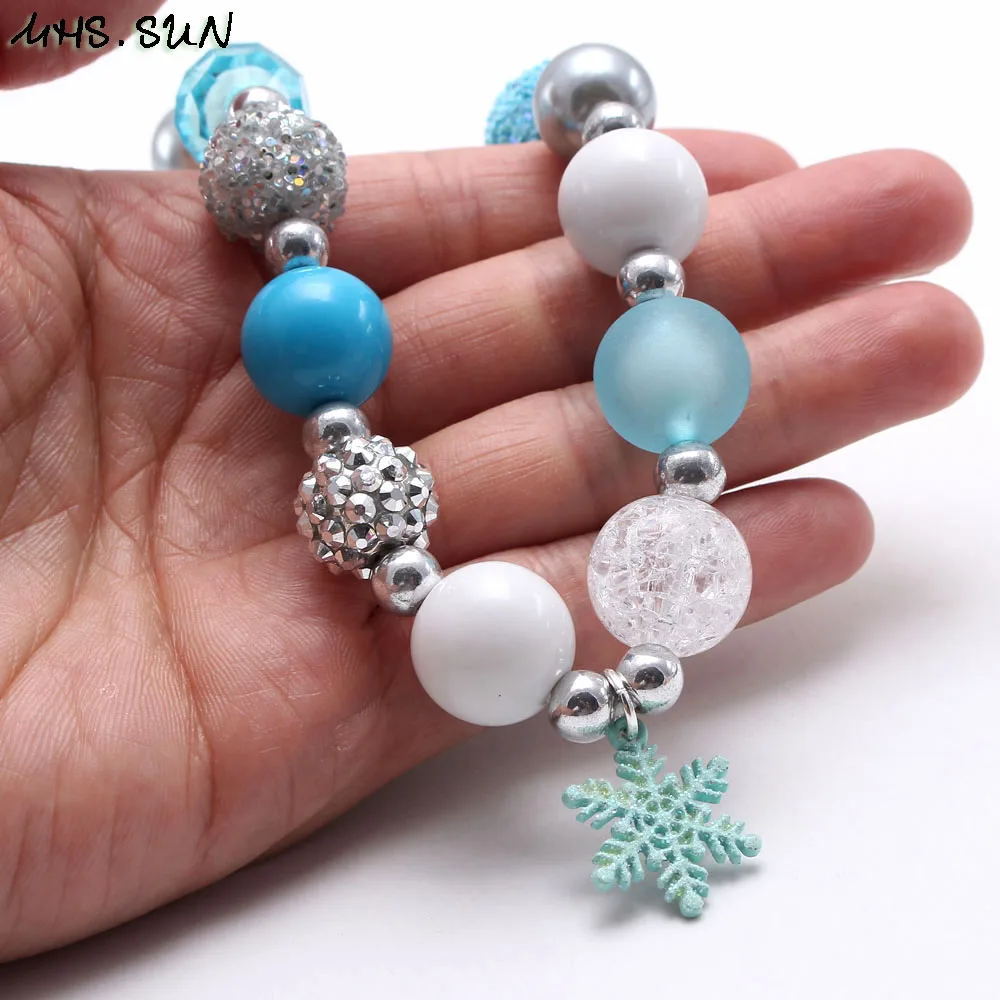 MHS.SUN 1 шт. Очаровательное ожерелье для девочек с подвеской в виде снежинки