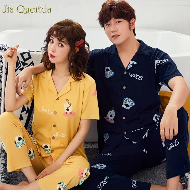 2019 новые весенние шорты Ночная одежда мужские и женские одинаковые пижамы