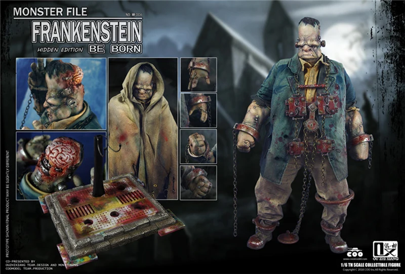 Полный Набор фигурок COOMODEL X OUZHIXIANG NO. MF007/NO. MF006 MONSTER файл серии FRANKENSTEIN