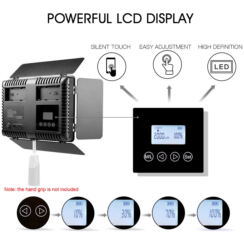 Capsaver TL 600S 2 шт. светодиодный свет для студийной видеосъемки фото фон фотосъемки