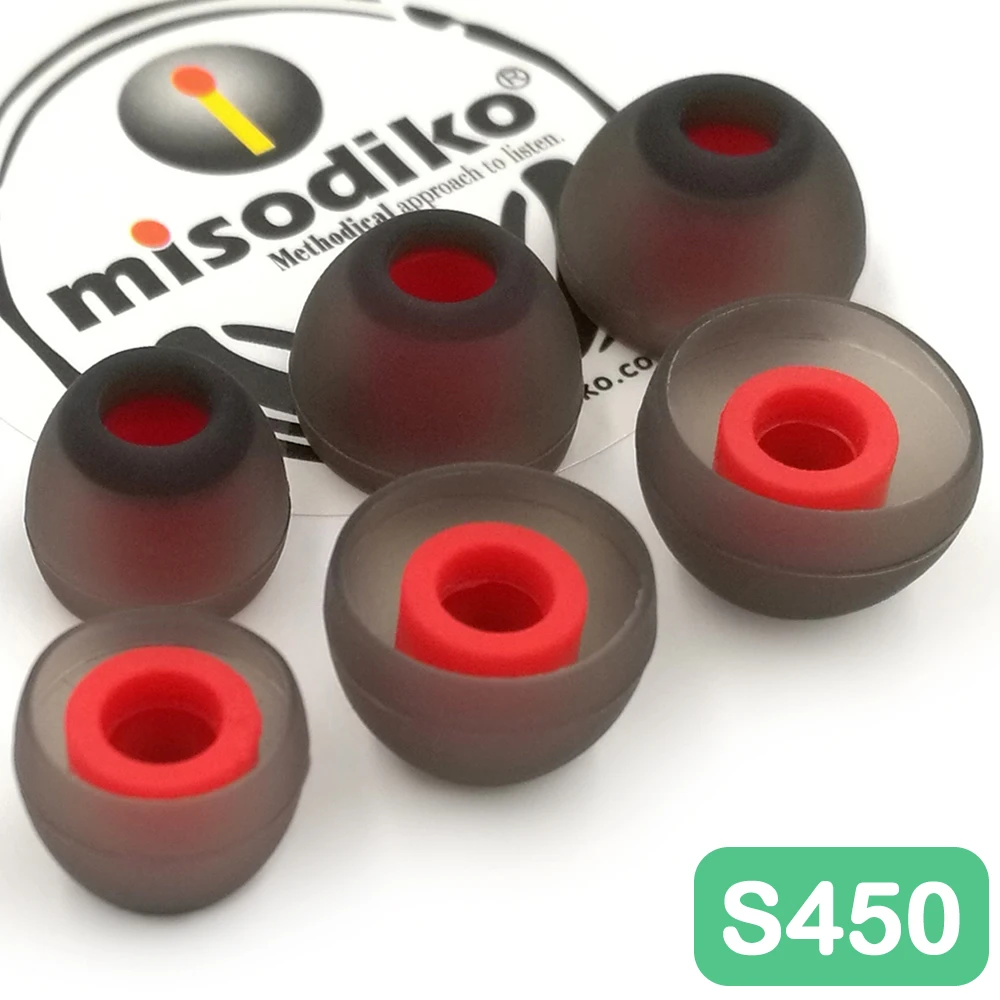 Misodiko S450 силиконовые наушники-капельки ушные вкладыши для Beats X, Powerbeats/Skullcandy Smokin' почки Ink 'd метода/KZ AS10 ZS10 Знч ZSN