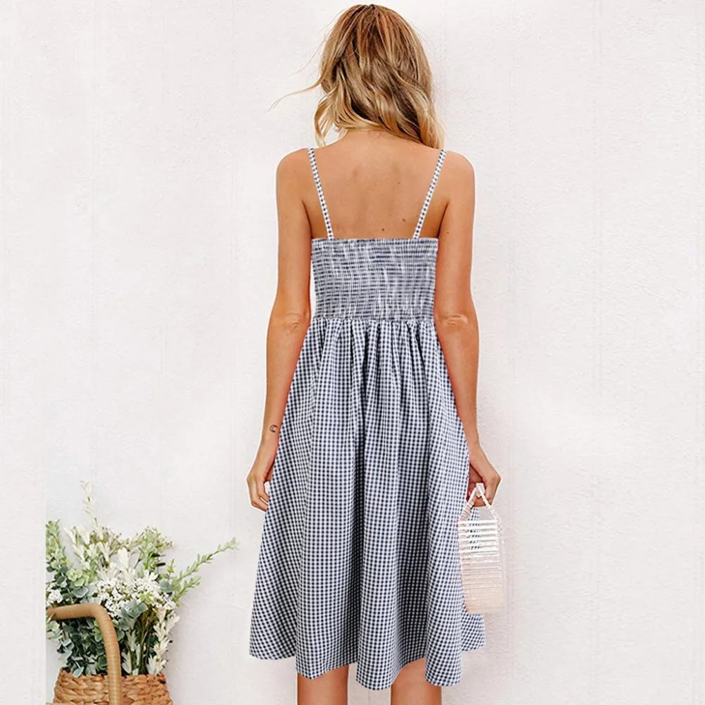 Vestidos verano 2018 Женская Летняя мода праздничный бант без рукавов летняя сумка для
