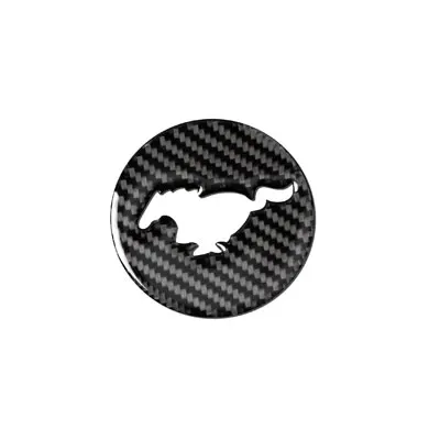 Style B Для Ford Mustang, эмблема на руль из углеродного волокна, 3D наклейки на автомобиль, Стайлинг,,,, автомобильные аксессуары - Название цвета: Style B