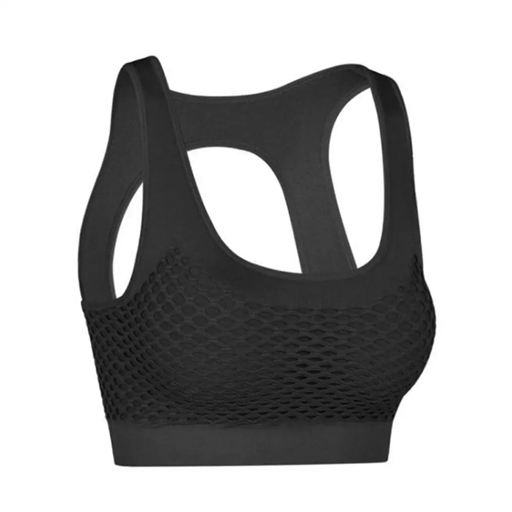 Женская Повседневная однотонная сетка без рукавов с круглым вырезом из мягкого и