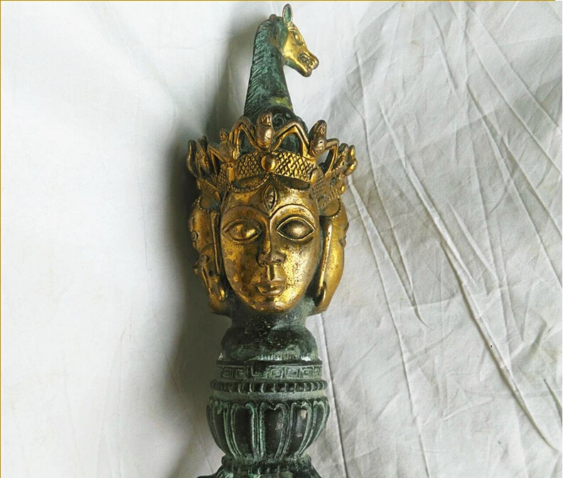 SUIRONG 2017 620 + производители продают украшения Vajra большая медная лошадь черепа 40 см
