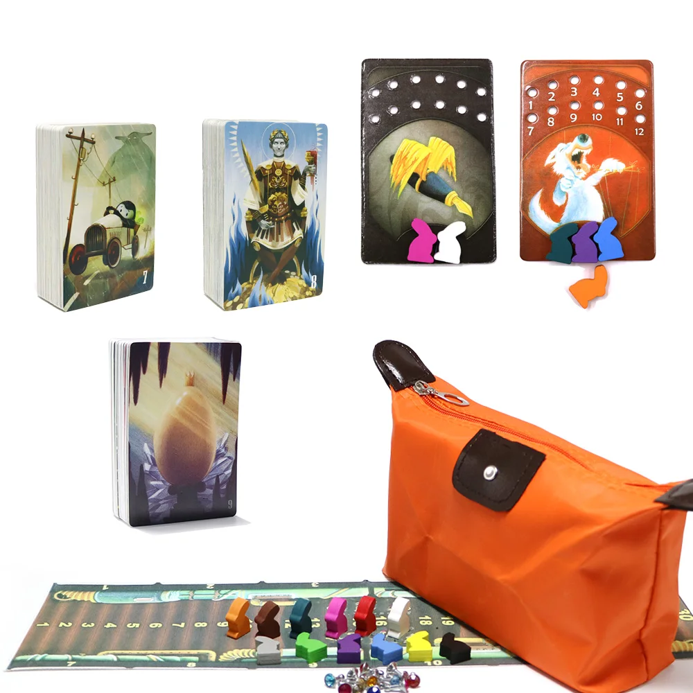 obscure dixit 7 8 9 карточная игра всего 252 игральные карты кролик из дерева оригинальная Задняя панель для детей Домашняя доска игры
