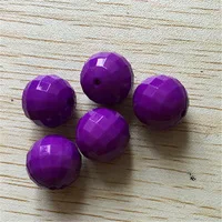 dark purple Выберите размер и цвет) 10 мм/12 мм/14 мм/16 мм/18 мм/20 мм/22 мм круглые ограненные в виде земного шара бусины - Цвет: dark purple