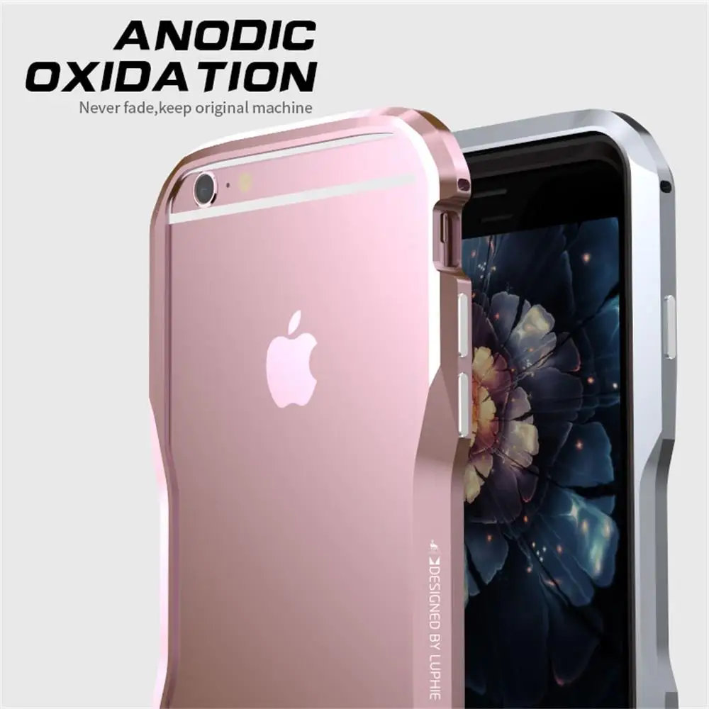 Роскошь для iPhone 6 S плюс алюминиевый сплав металла Бампер защитных чехлов